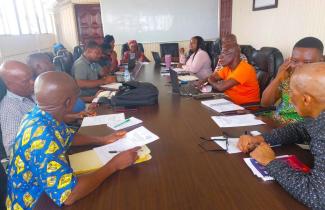 CSO Working Group Members meeting Liberia Land Authority Staff