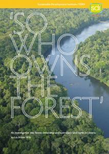 So Who Owns the Forest?